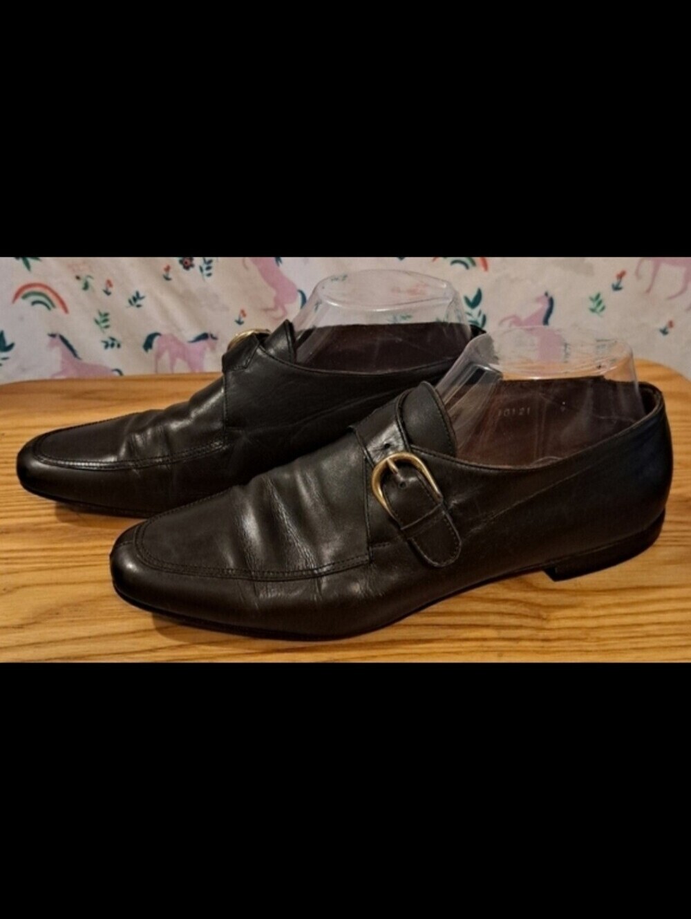 Vintage Duccio Del Duca Black Leather Business Casual Work Loafer Shoe SZ 9